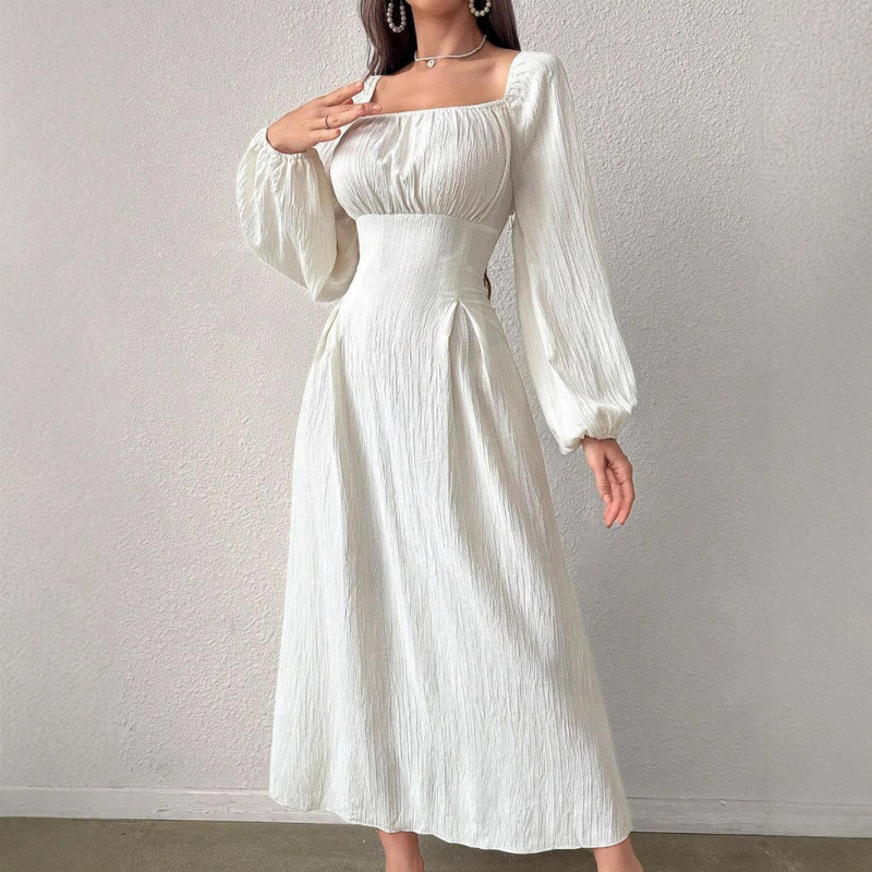 Men'S Formal Wear For Wedding Guest - Uzun Puf Kollu Düz Renk Zarif