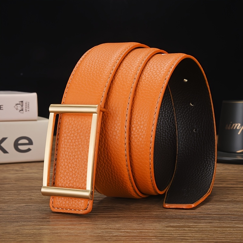 Men'S Formal Wear Belt - Benzersiz Kare Tokalı Unisex Kemer |