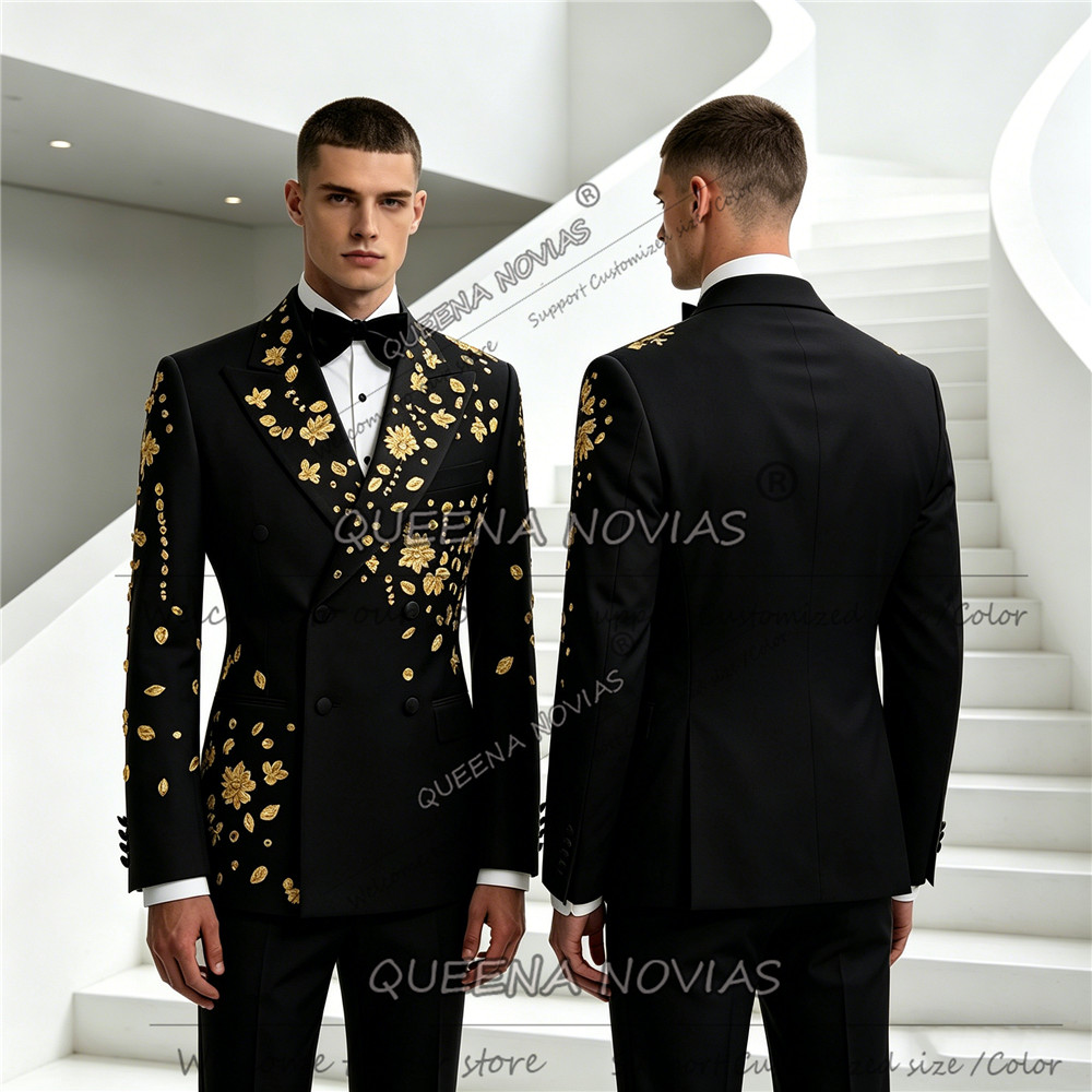Men'S Formal Wear Jewelry - Düğünler İçin Özel Erkek Takımı Altın