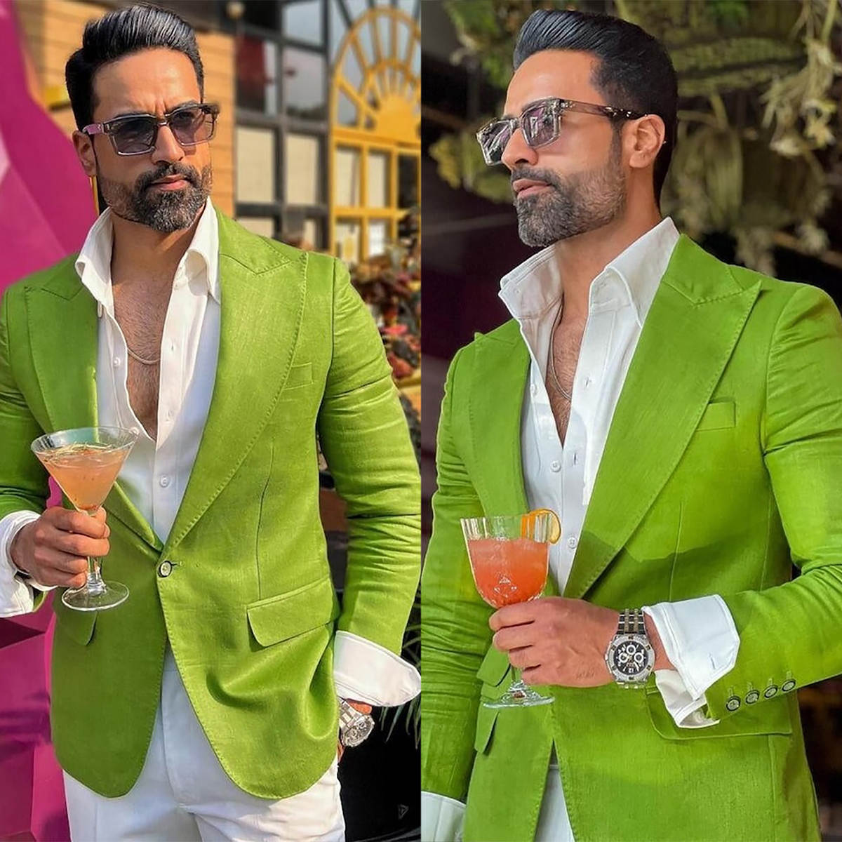 Men Formal Wear Green - Yakışıklı Yeşil Damat Erkekler Düğün Smokinleri