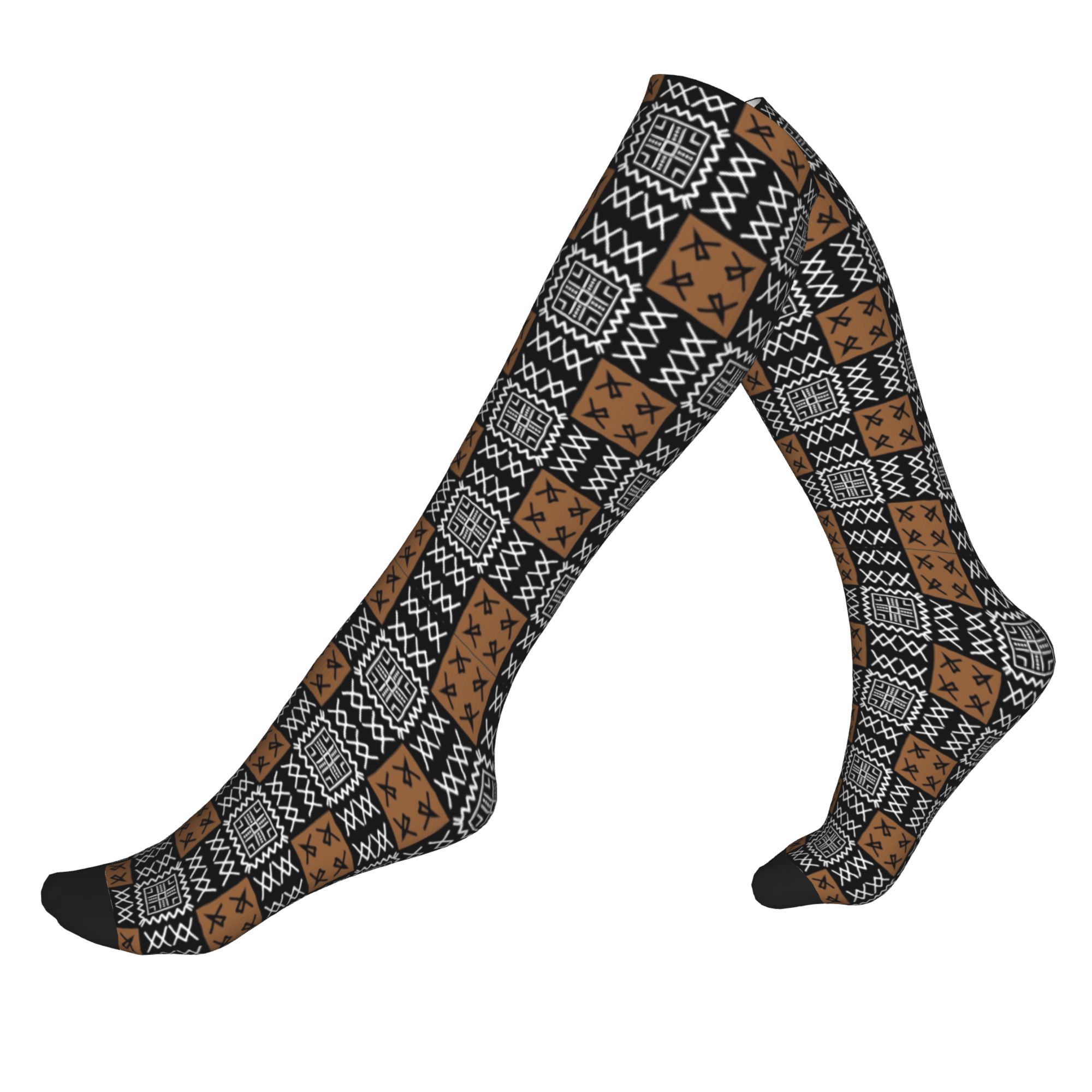 Men'S Ethnic & Formal Designer Wear Studio S - Komik Afrika Çamur Bezi Çorap Kadın