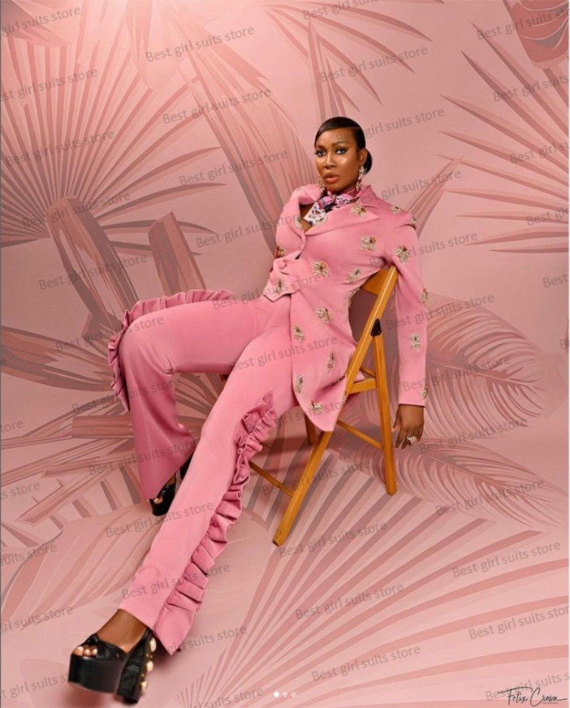 Pembe düğün kadınlar Suit Set  - Men'S Formal Wear For Wedding Guest incelemesi ve fiyatı