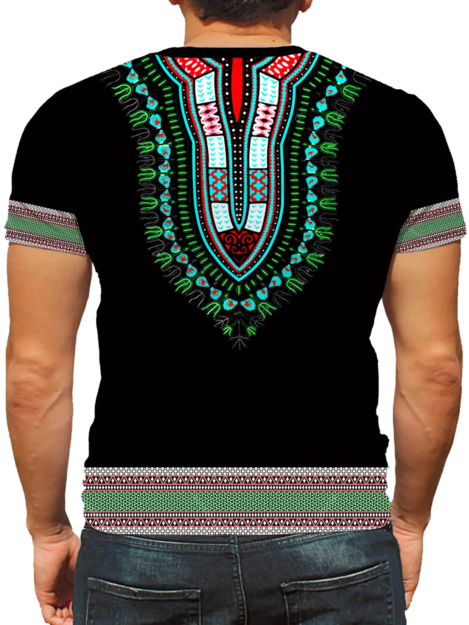 Rahat erkek T-Shirt Afrika Etn - Men'S Ethnic & Formal Designer Wear Studio S incelemesi ve fiyatı