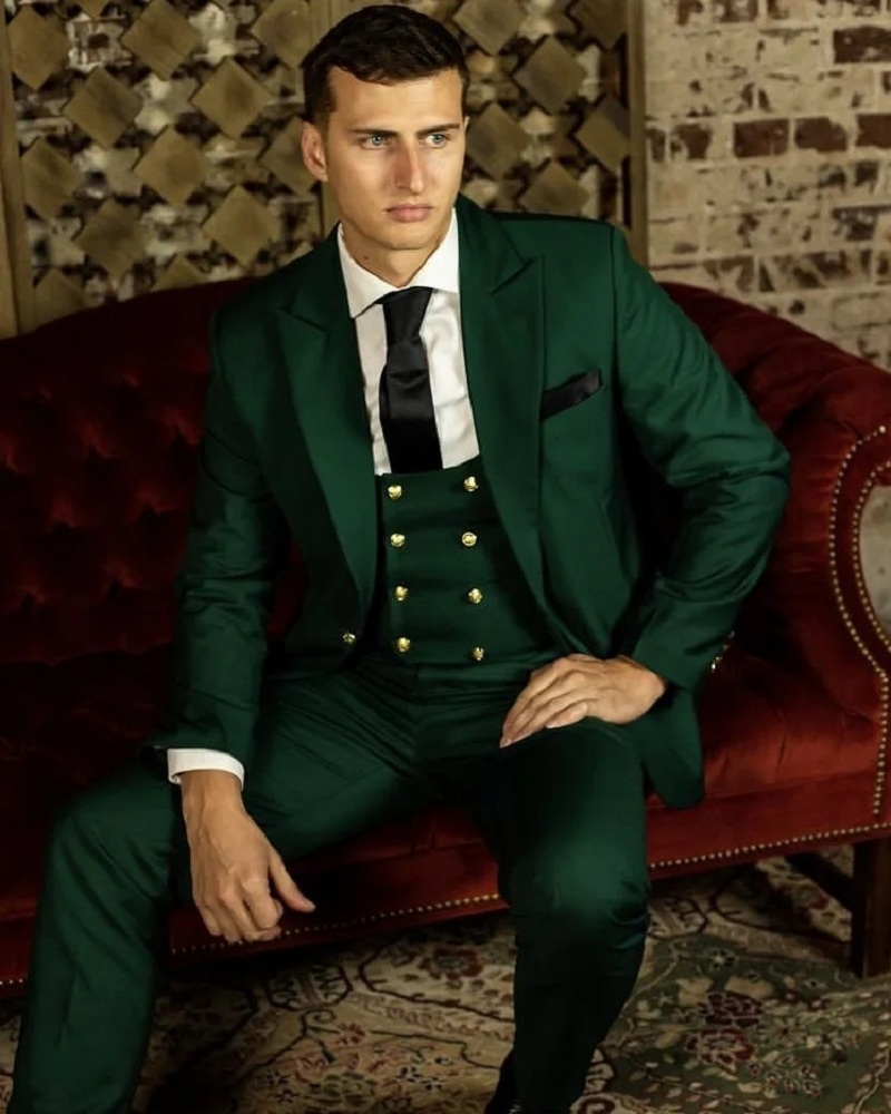 Yeşil Klasik Erkek Takım Elbis - Men Formal Wear Green incelemesi ve fiyatı