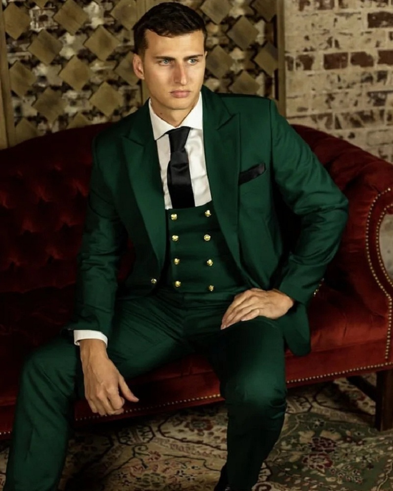Yeşil Klasik Erkek Takım Elbis - Men Formal Wear Green incelemesi ve fiyatı