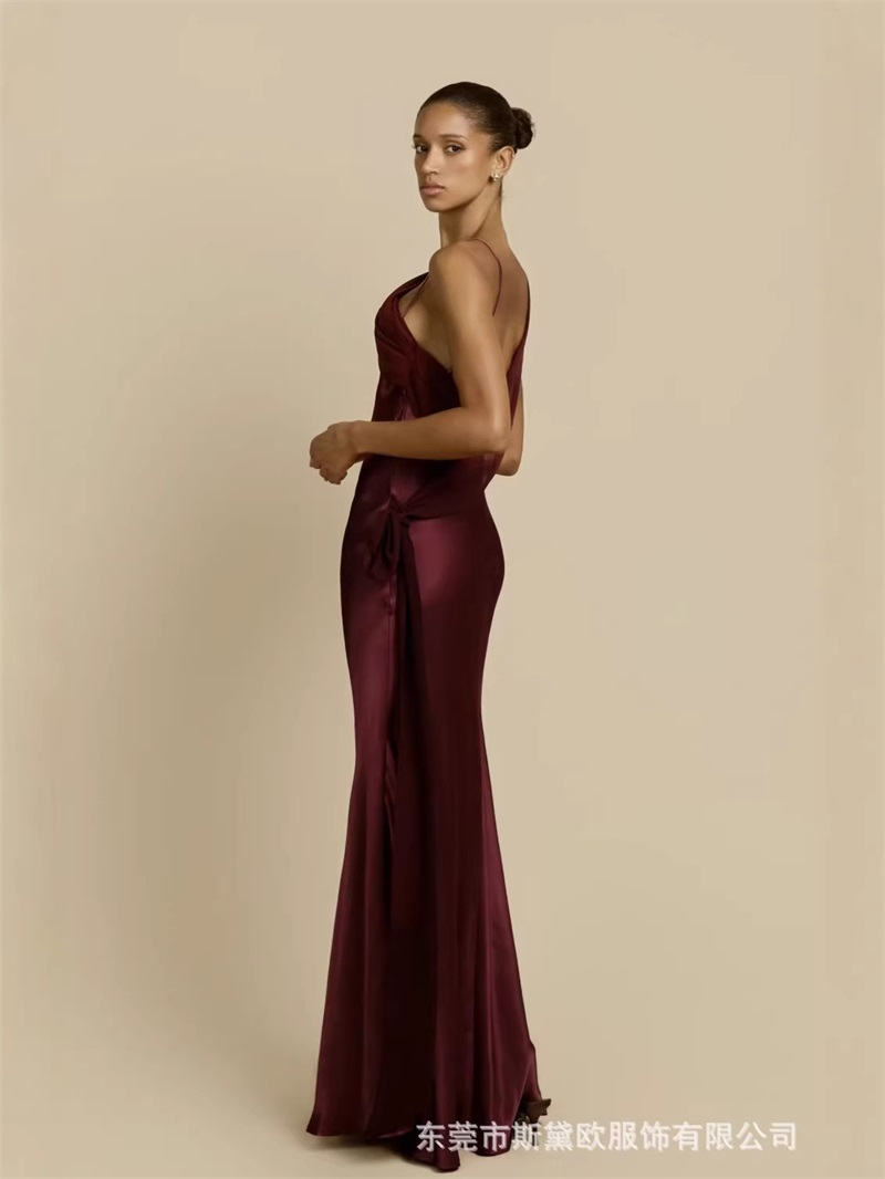 Bordo Saten Balo Elbise Seksi  - Men'S Formal Wear For Wedding Guest incelemesi ve fiyatı