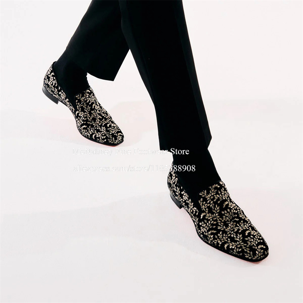 Siyah İpek Kadife Slip-On Loaf - Men'S Formal Party Wear Shoes incelemesi ve fiyatı