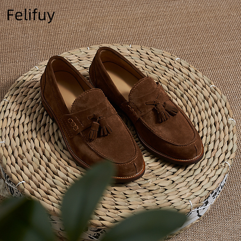 Yeni Kahverengi Erkek Düz Loaf - Men'S Formal Party Wear Shoes incelemesi ve fiyatı