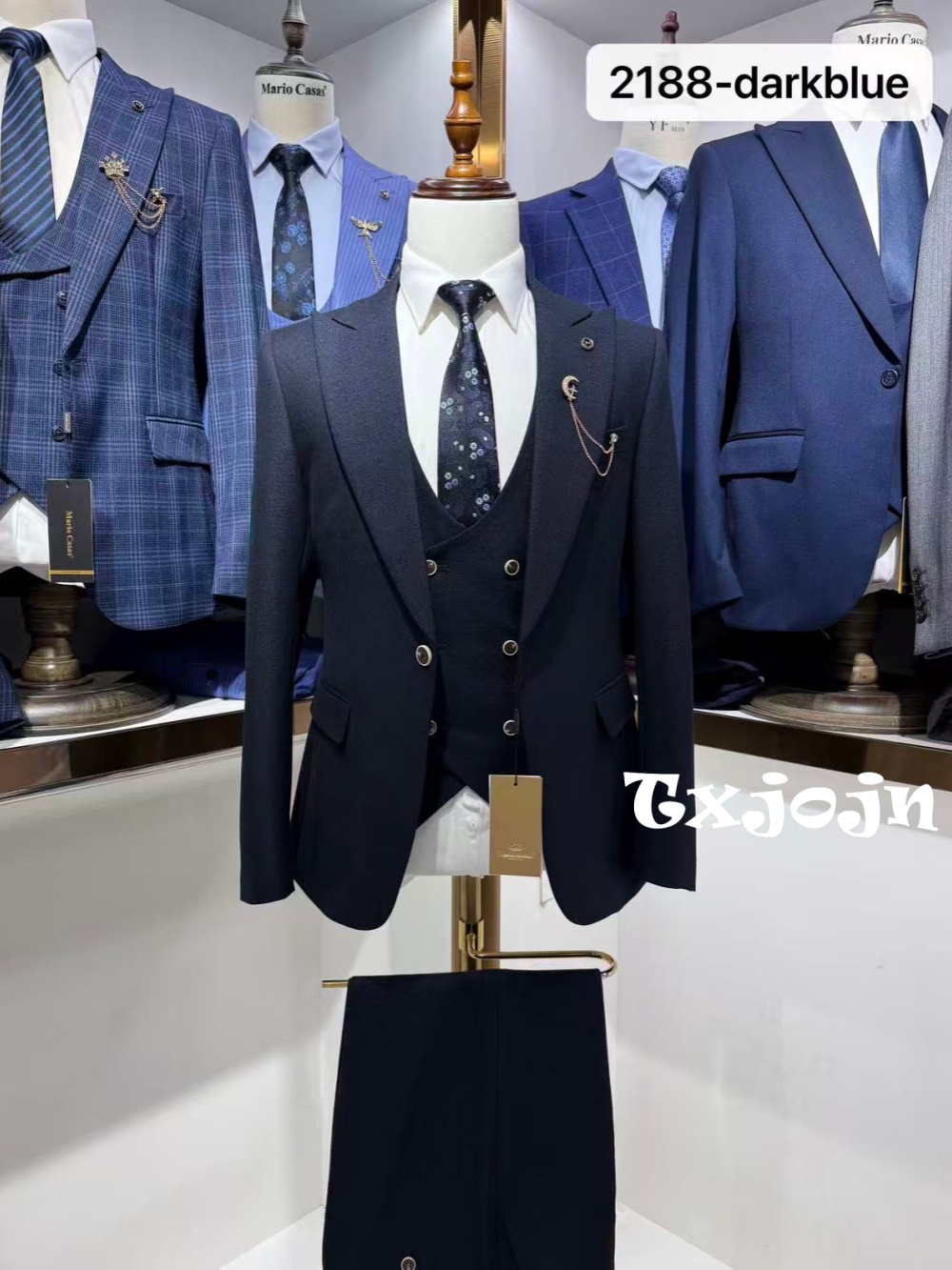 Koyu Mavi Erkek Resmi Takım El - Men Formal Wear Wedding Guest incelemesi ve fiyatı