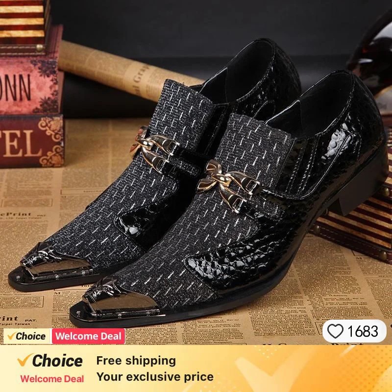 İlkbahar ve Sonbahar Timsah De - Men'S Formal Party Wear Shoes incelemesi ve fiyatı